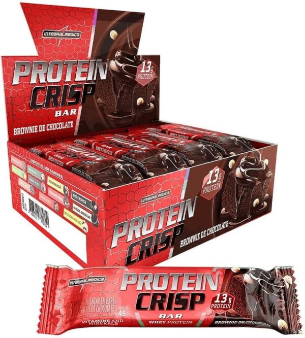 BARRA DE PROTEINA CRISP  SABOR BROWNIE DE CHOCOLATE